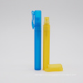 Forma de bolígrafo de plástico Botella de prueba de perfume azul claro
